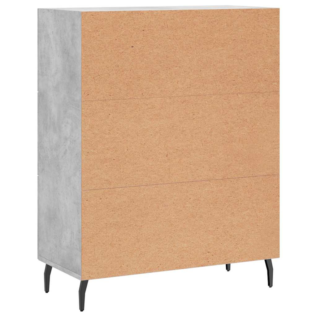 Sideboard Concrete Grey 69.5x34x90 cm Engineered Wood
