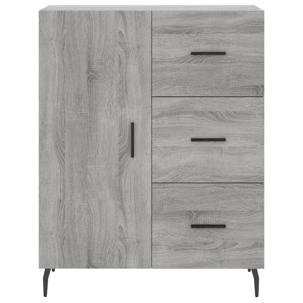Sideboard Grey Sonoma 69.5x34x90 cm Engineered Wood