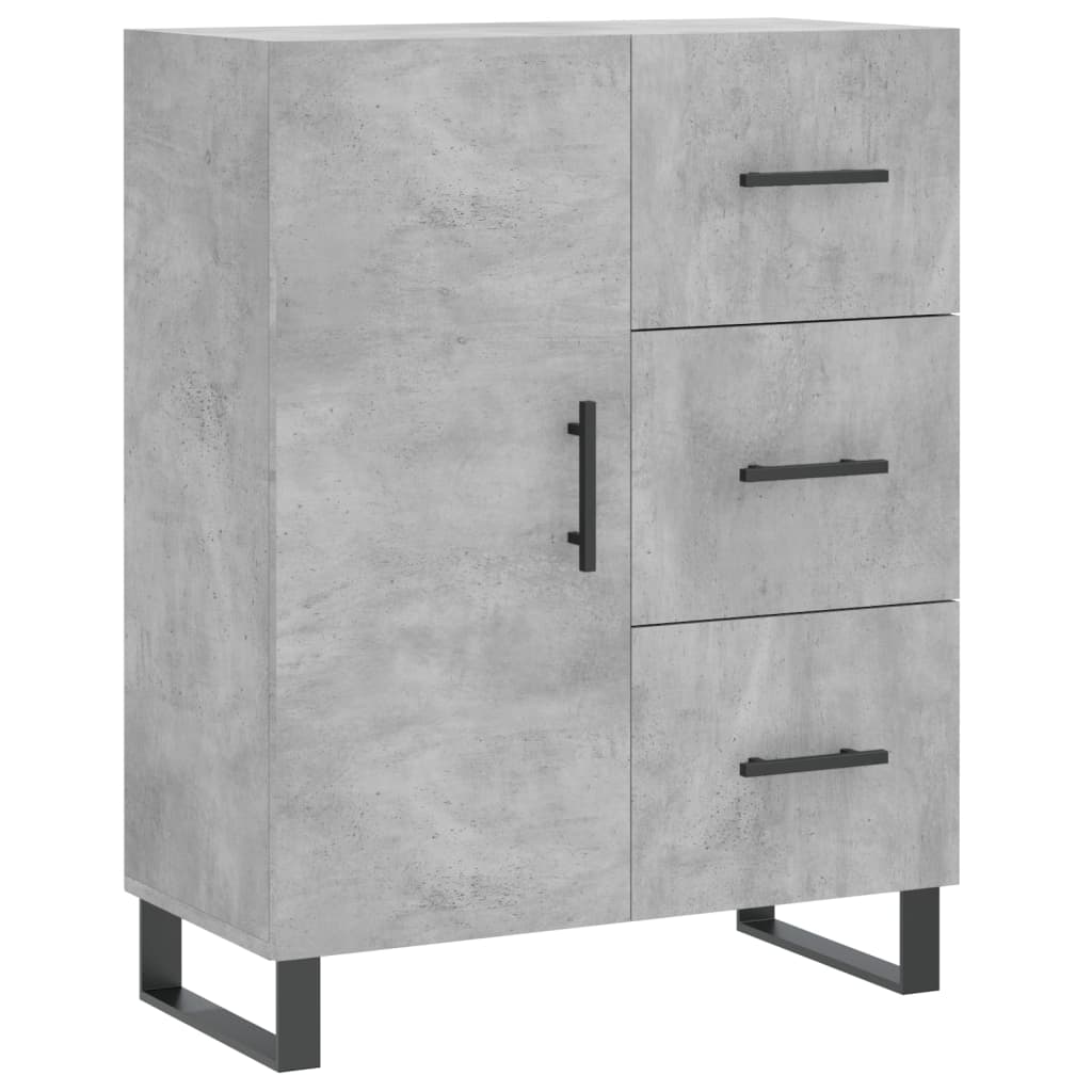 Sideboard Concrete Grey 69.5x34x90 cm Engineered Wood