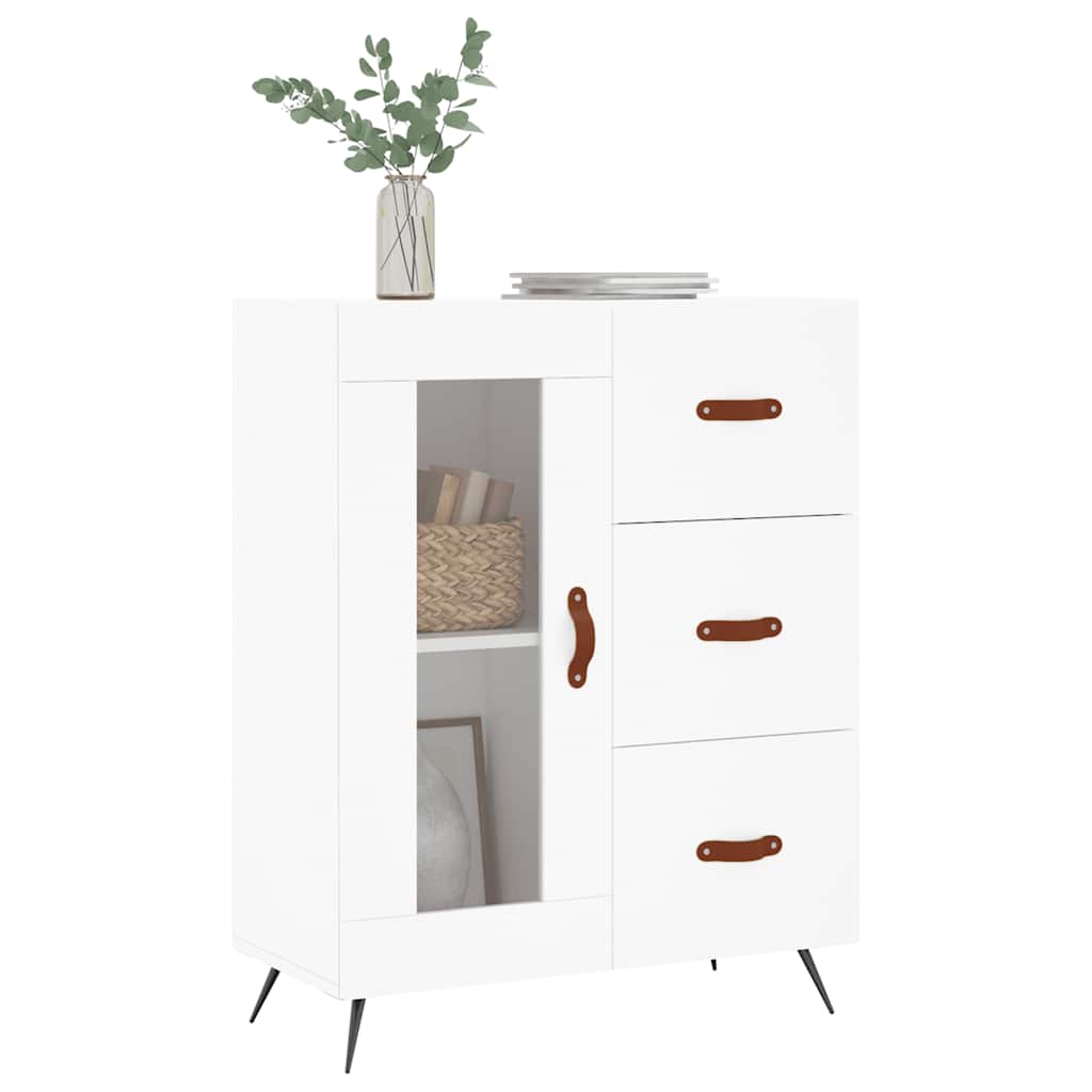 Sideboard White 69.5x34x90 cm Engineered Wood