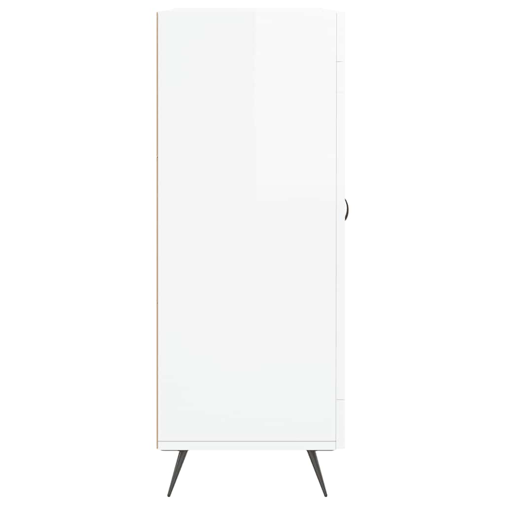 Sideboard High Gloss White 69.5x34x90 cm Engineered Wood