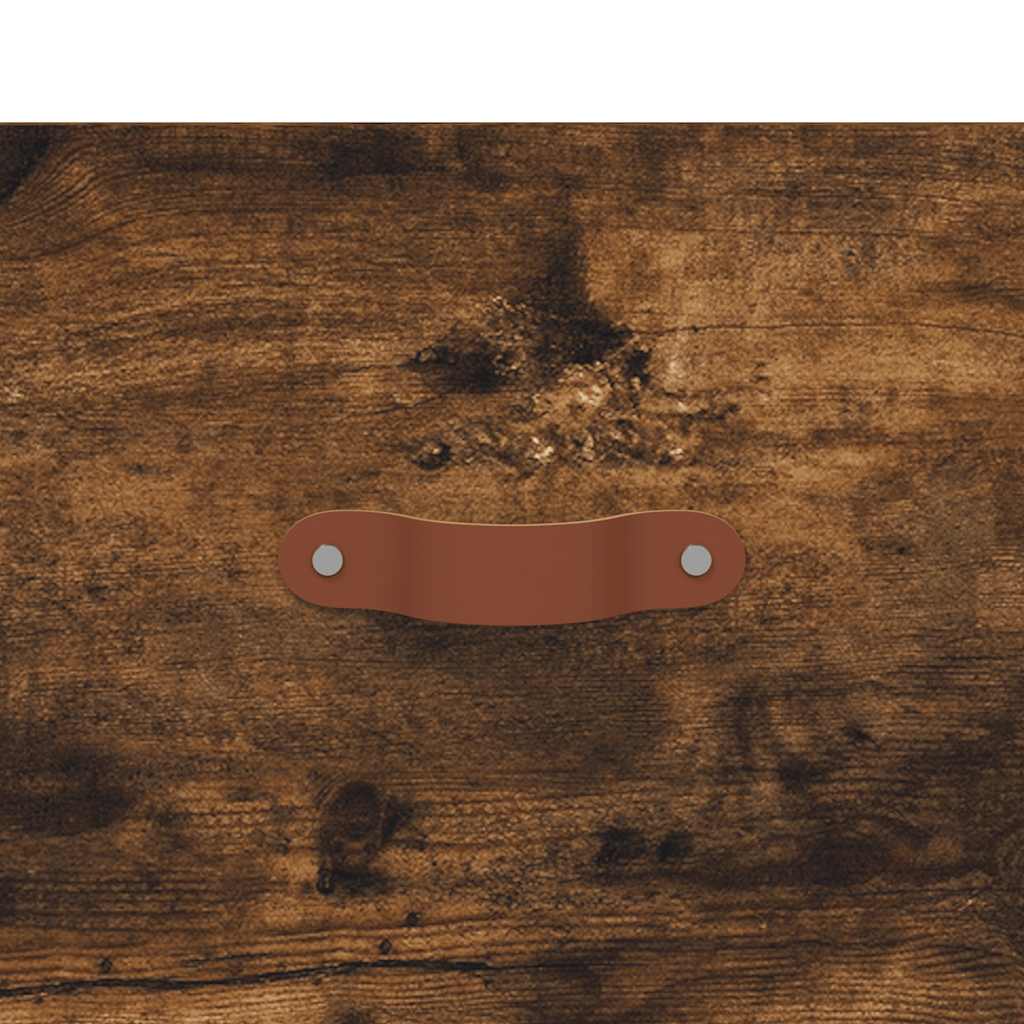 Sideboard Smoked Oak 69.5x34x90 cm Engineered Wood