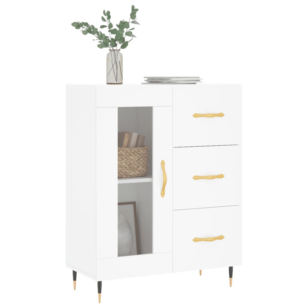 Sideboard White 69.5x34x90 cm Engineered Wood