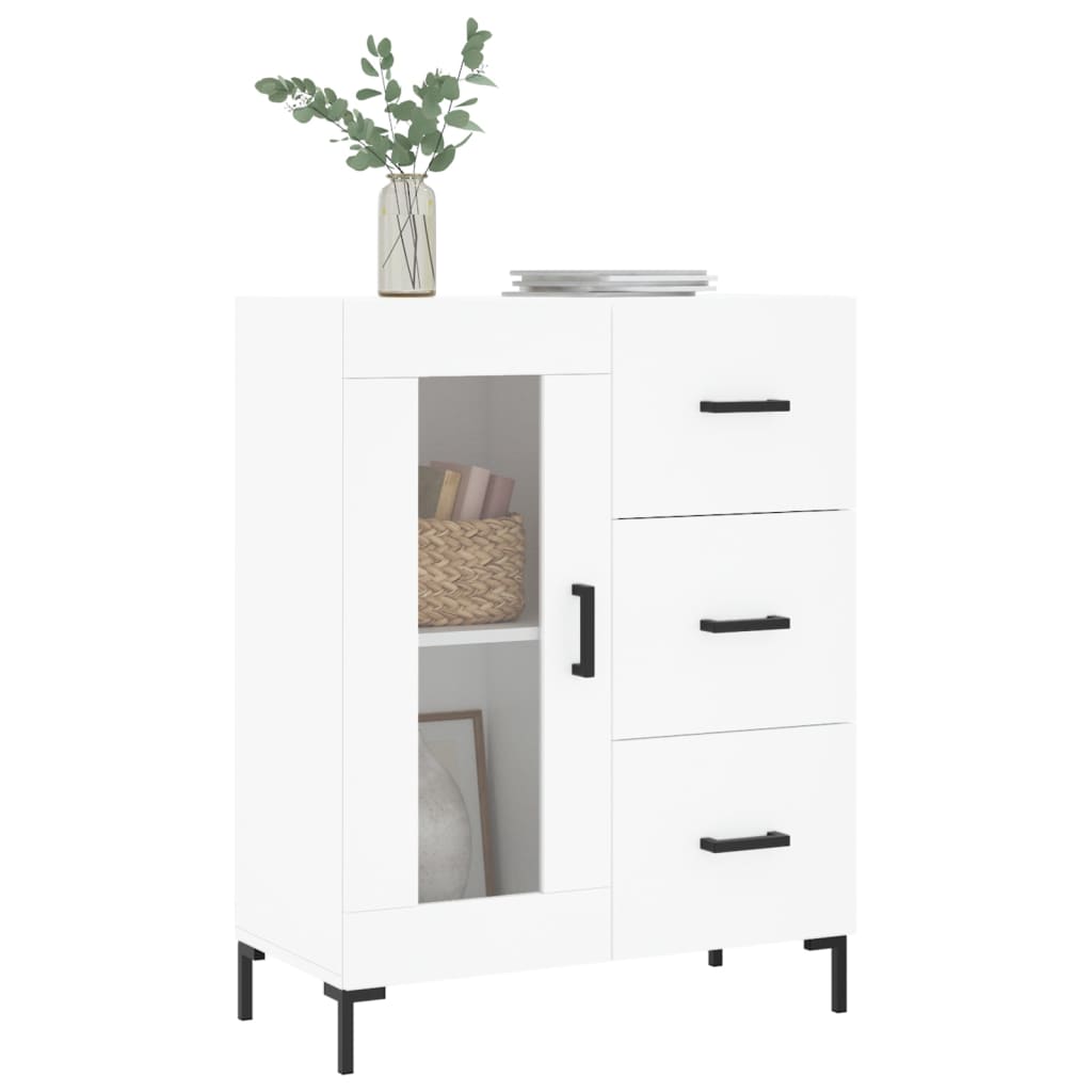 Sideboard White 69.5x34x90 cm Engineered Wood