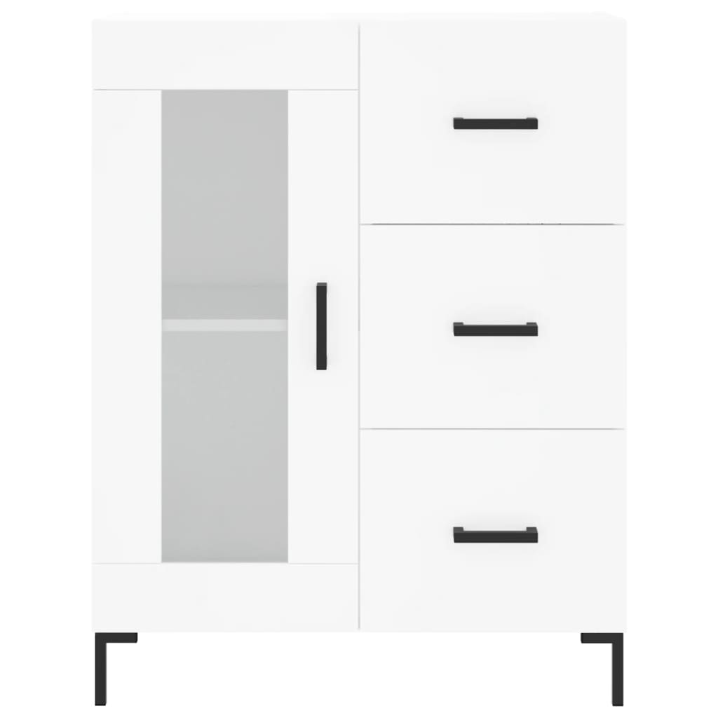 Sideboard White 69.5x34x90 cm Engineered Wood