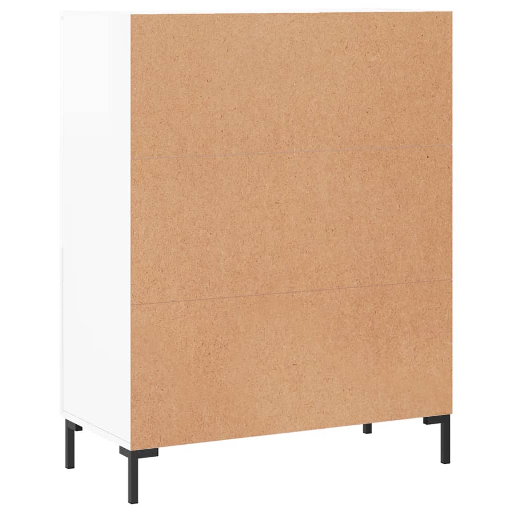 Sideboard High Gloss White 69.5x34x90 cm Engineered Wood