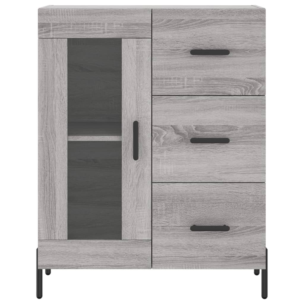 Sideboard Grey Sonoma 69.5x34x90 cm Engineered Wood