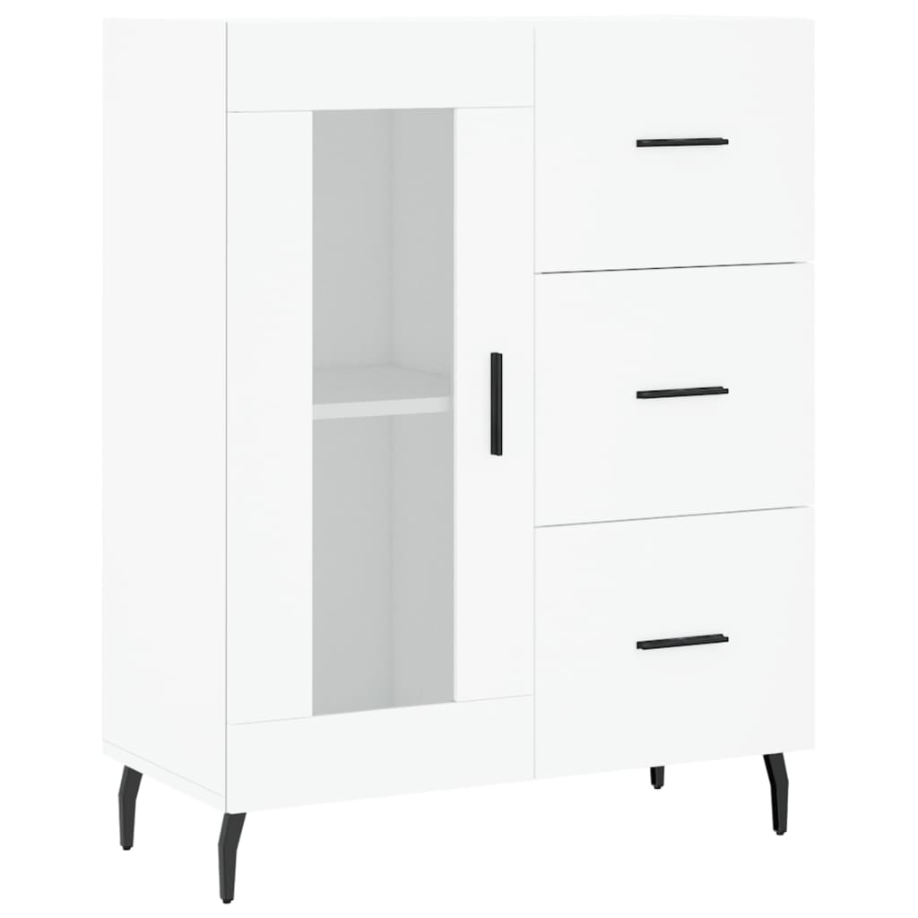 Sideboard White 69.5x34x90 cm Engineered Wood