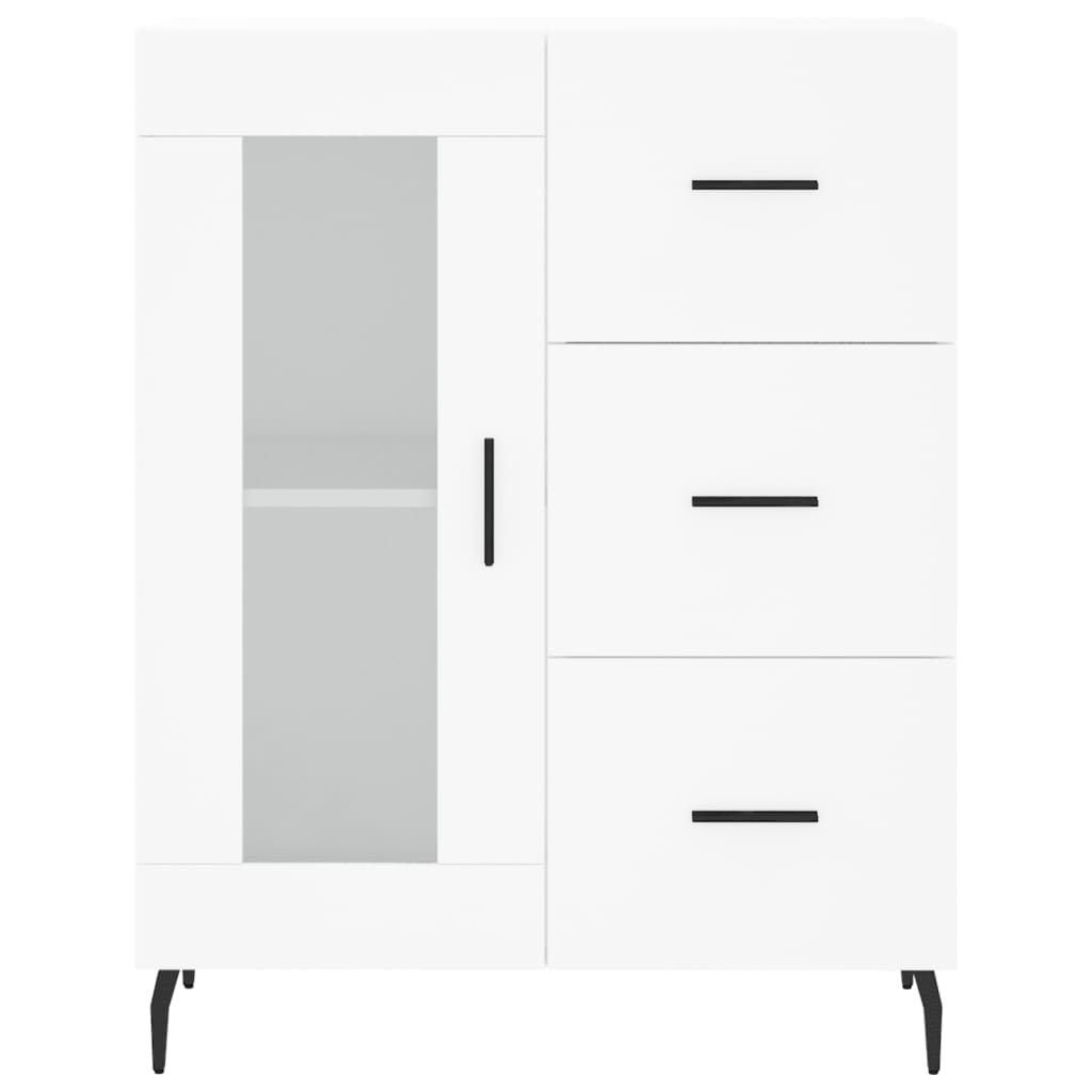 Sideboard White 69.5x34x90 cm Engineered Wood
