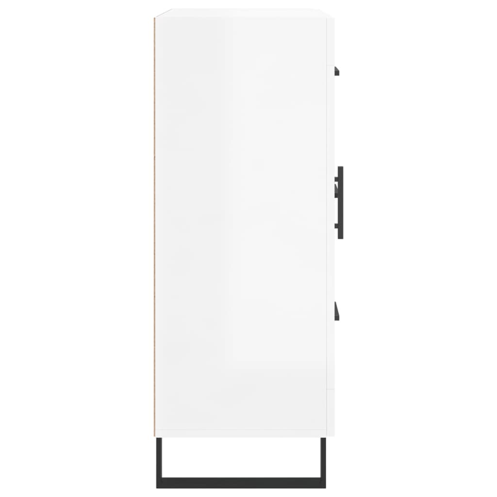 Sideboard High Gloss White 69.5x34x90 cm Engineered Wood