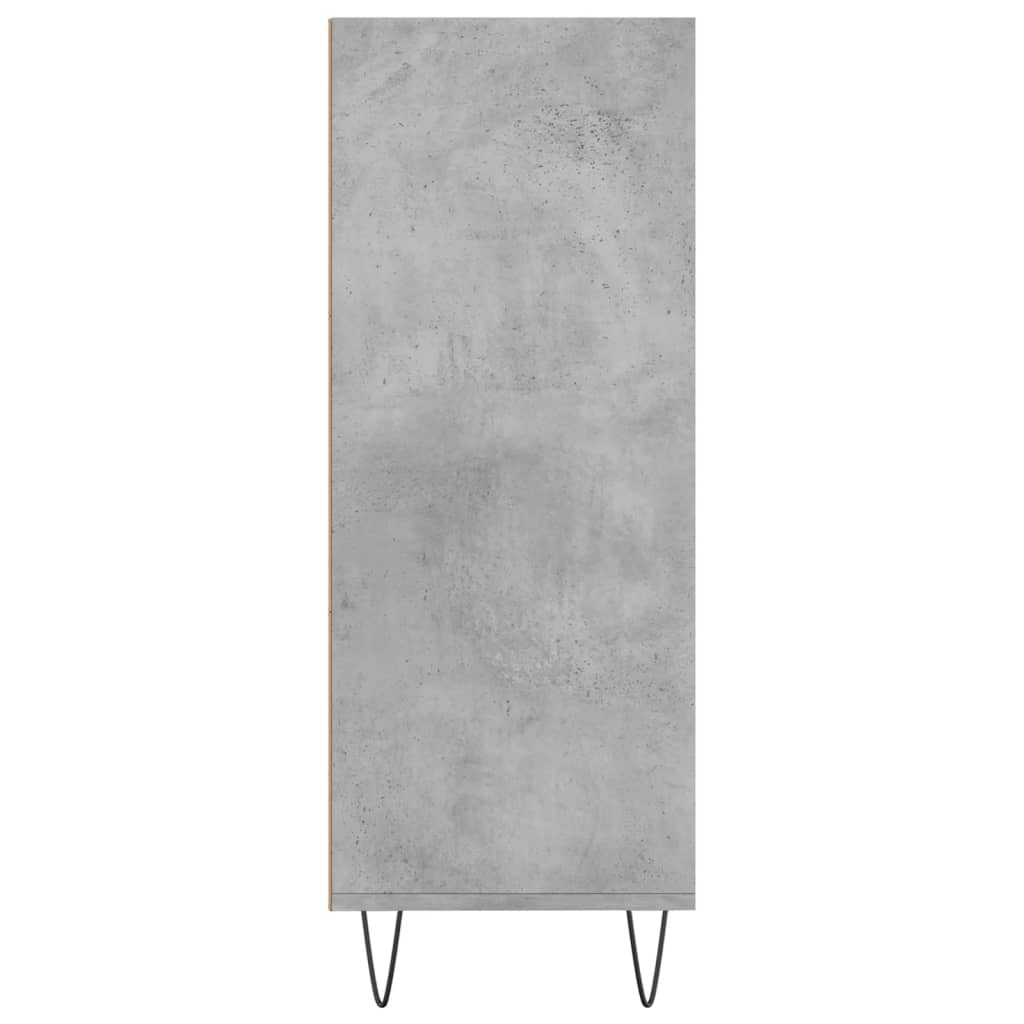 Bookcase Concrete Grey 69.5x32.5x90 cm Engineered Wood