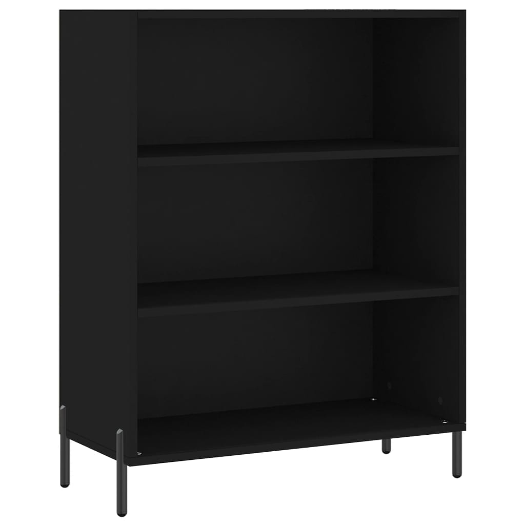 Shelf Cabinet Black 69.5x32.5x90 cm Engineered Wood