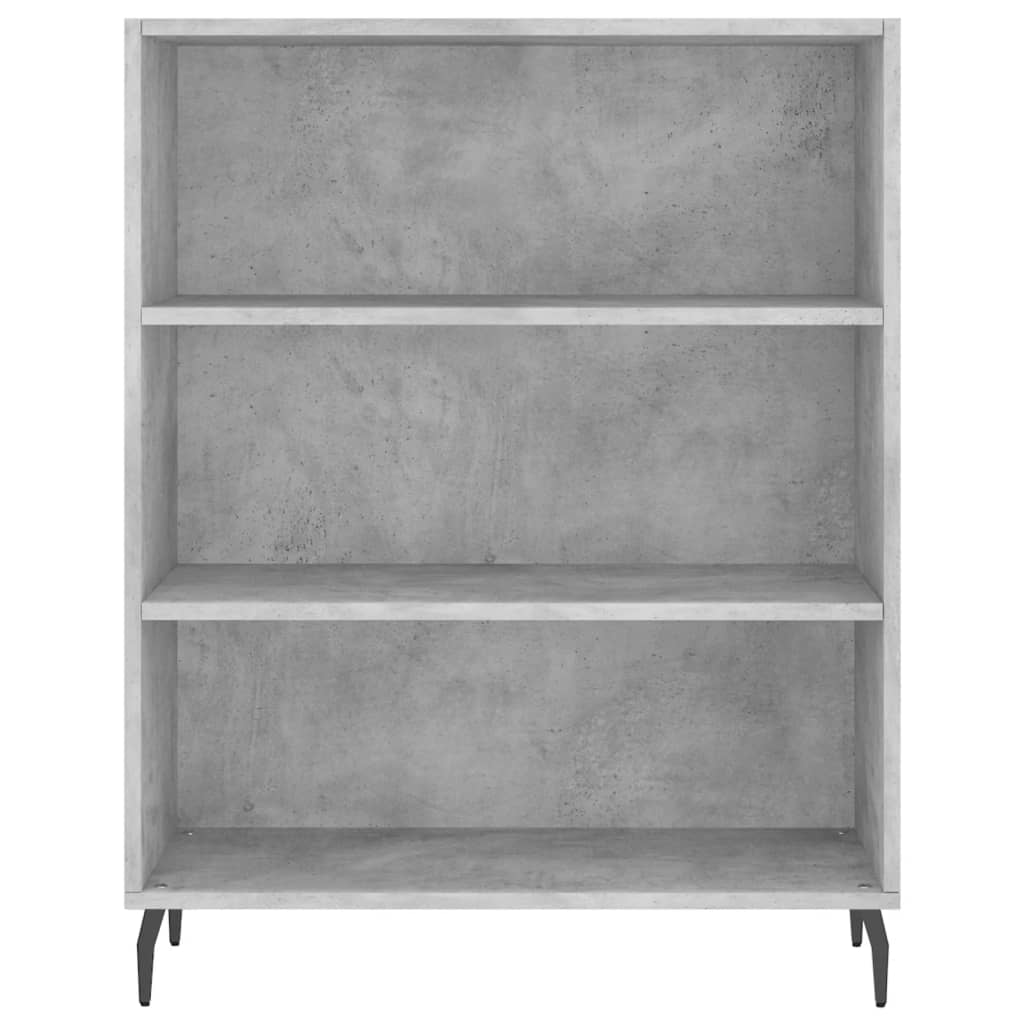 Shelf Cabinet Concrete Grey 69.5x32.5x90 cm Engineered Wood