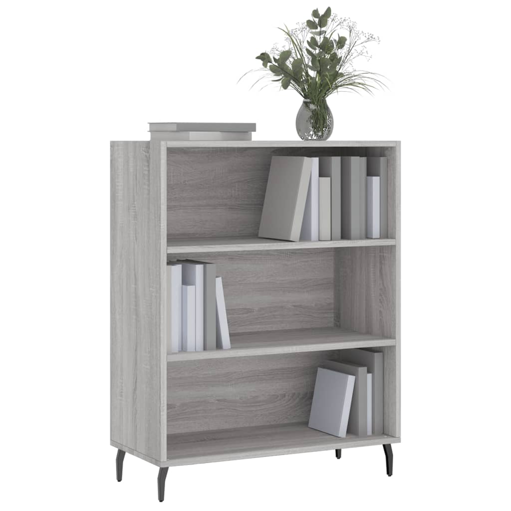 Shelf Cabinet Grey Sonoma 69.5x32.5x90 cm Engineered Wood
