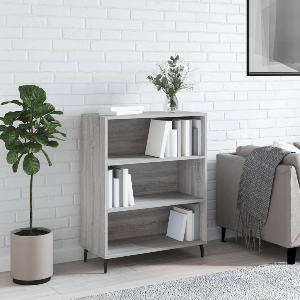 Shelf Cabinet Grey Sonoma 69.5x32.5x90 cm Engineered Wood