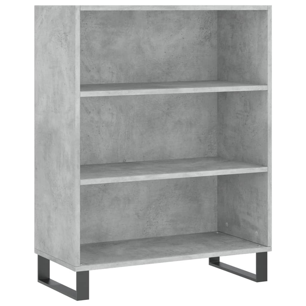 Shelf Cabinet Concrete Grey 69.5x32.5x90 cm Engineered Wood
