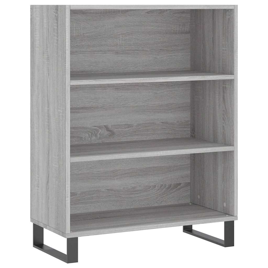 Shelf Cabinet Grey Sonoma 69.5x32.5x90 cm Engineered Wood