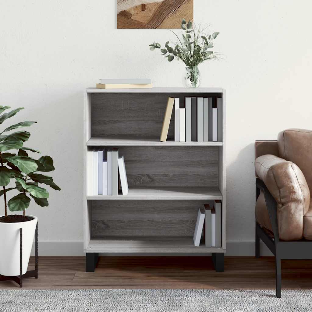 Shelf Cabinet Grey Sonoma 69.5x32.5x90 cm Engineered Wood