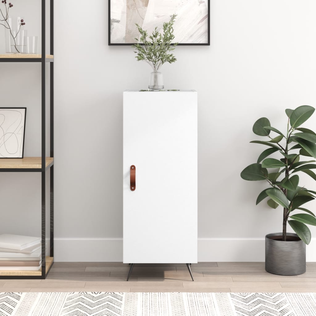 Sideboard White 34.5x34x90 cm Engineered Wood