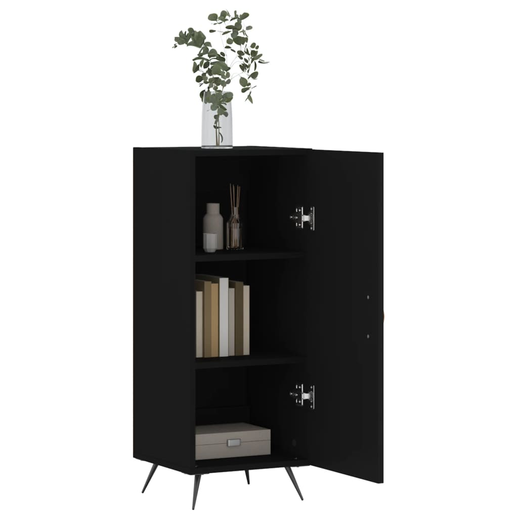 Sideboard Black 34.5x34x90 cm Engineered Wood