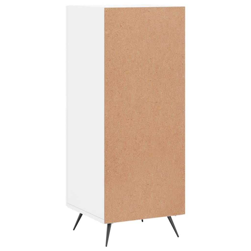 Sideboard High Gloss White 34.5x34x90 cm Engineered Wood