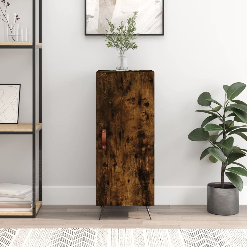 Sideboard Smoked Oak 34.5x34x90 cm Engineered Wood