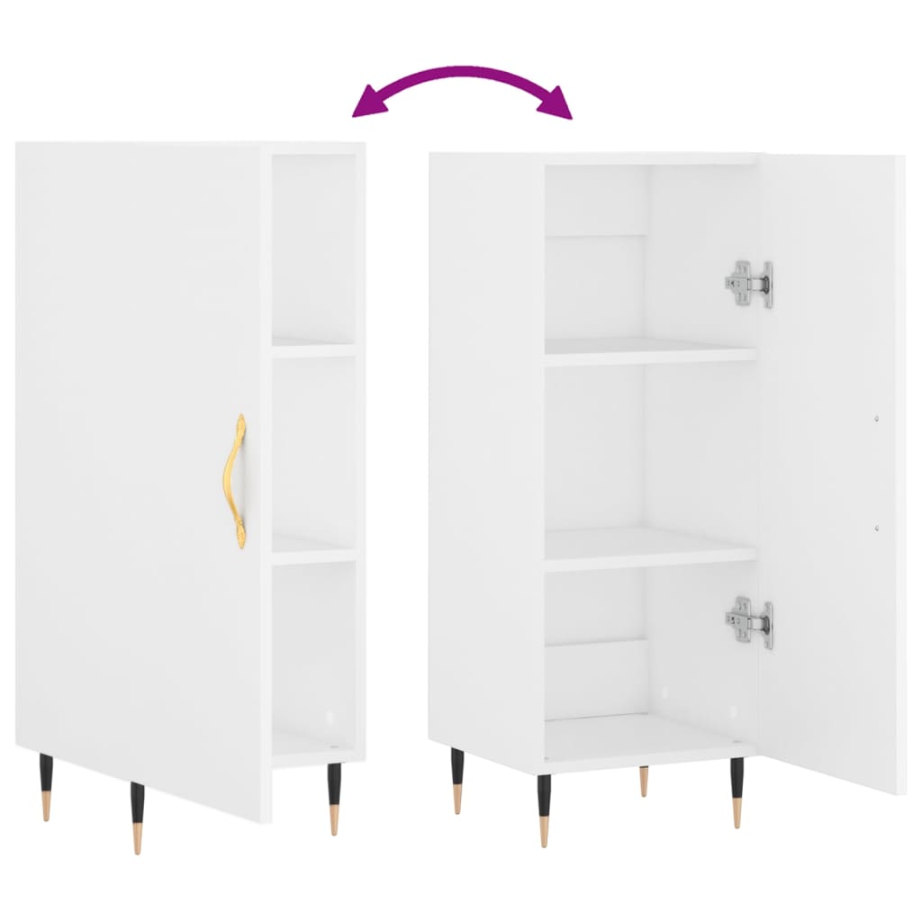 Sideboard White 34.5x34x90 cm Engineered Wood