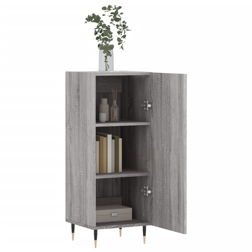 Sideboard Grey Sonoma 34.5x34x90 cm Engineered Wood