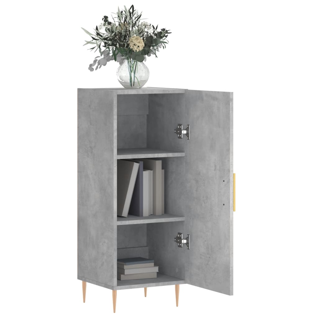 Sideboard Concrete Grey 34.5x34x90 cm Engineered Wood