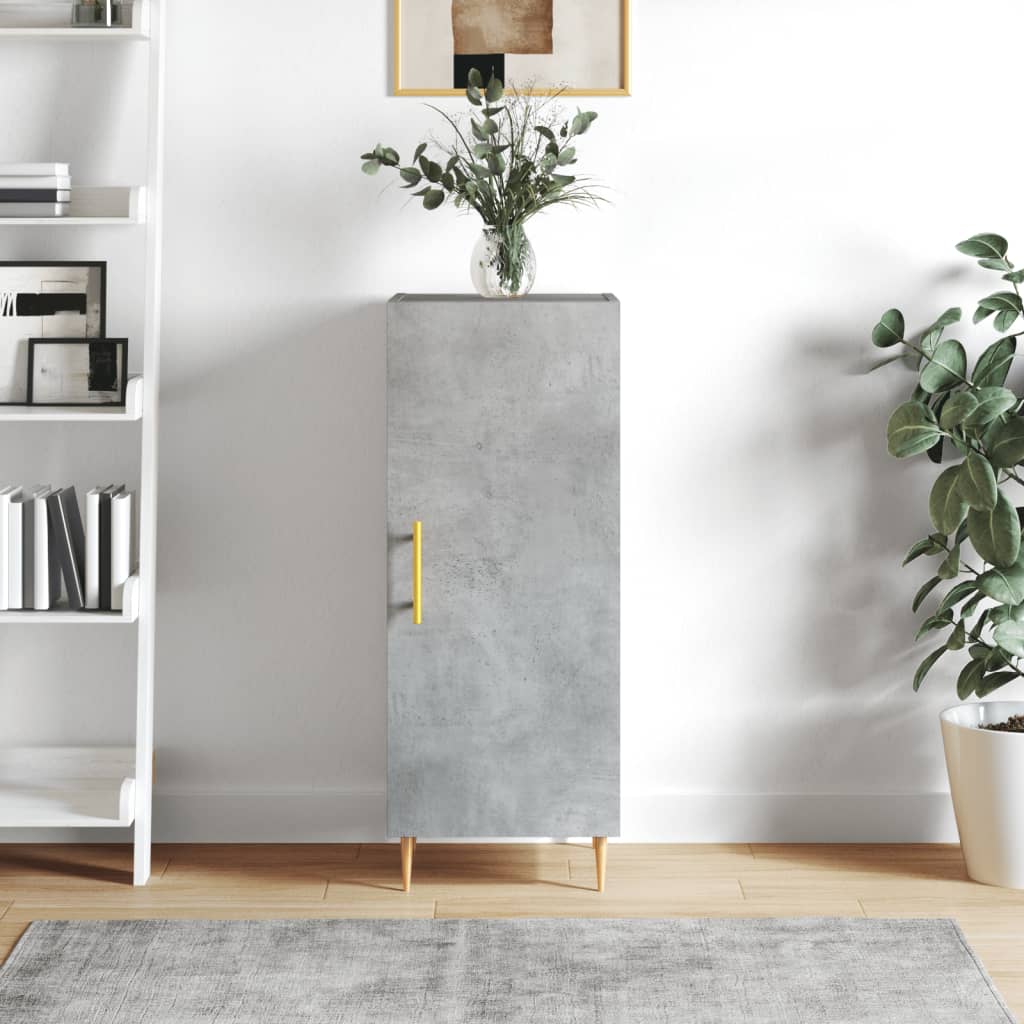 Sideboard Concrete Grey 34.5x34x90 cm Engineered Wood