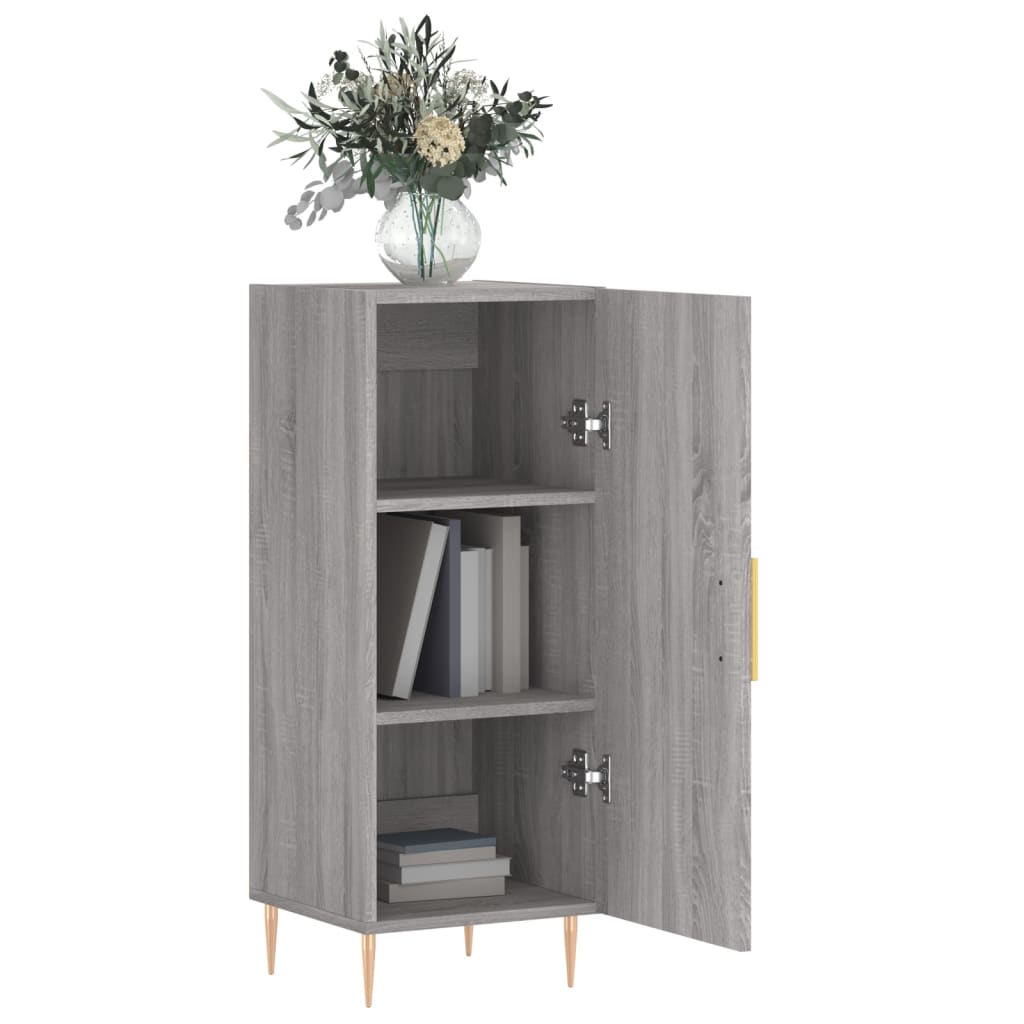 Sideboard Grey Sonoma 34.5x34x90 cm Engineered Wood