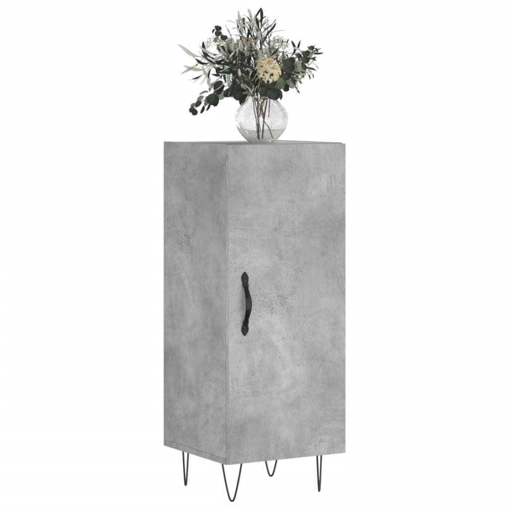 Sideboard Concrete Grey 34.5x34x90 cm Engineered Wood