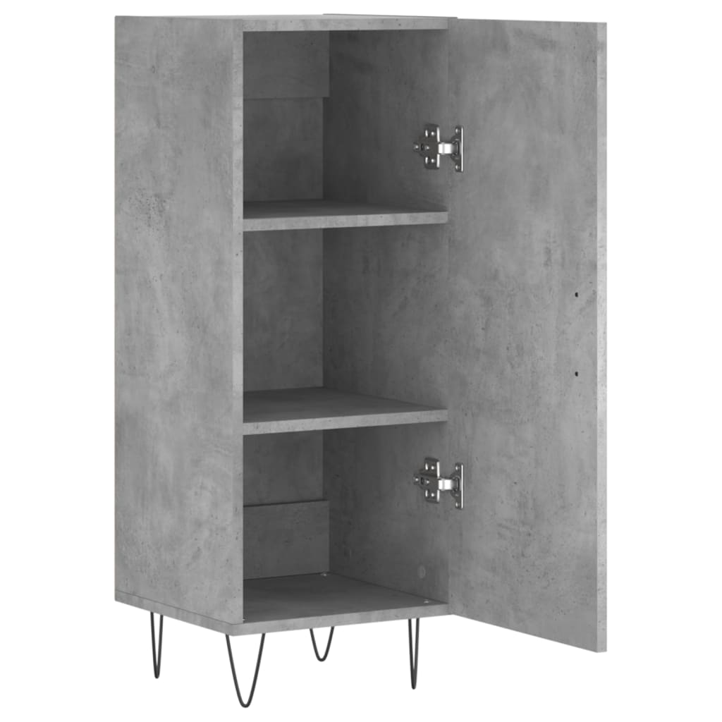 Sideboard Concrete Grey 34.5x34x90 cm Engineered Wood