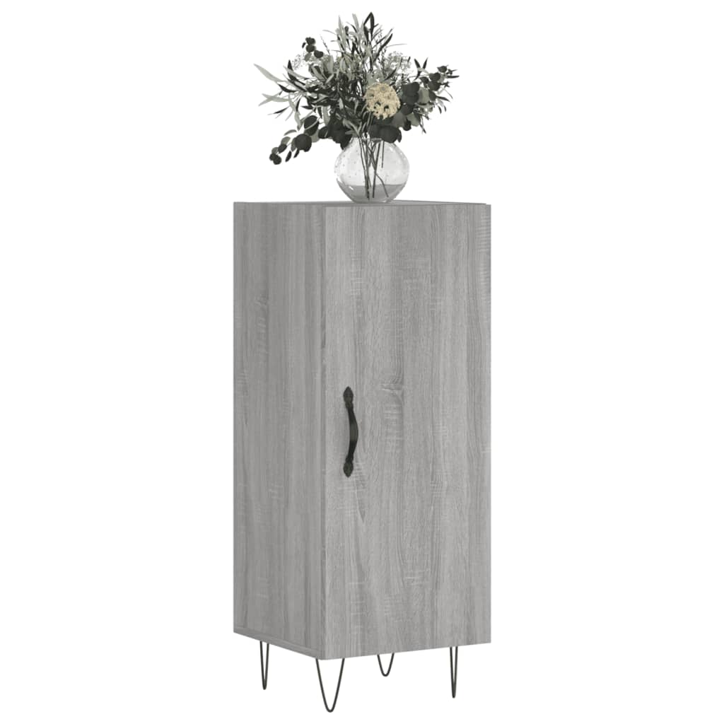Sideboard Grey Sonoma 34.5x34x90 cm Engineered Wood