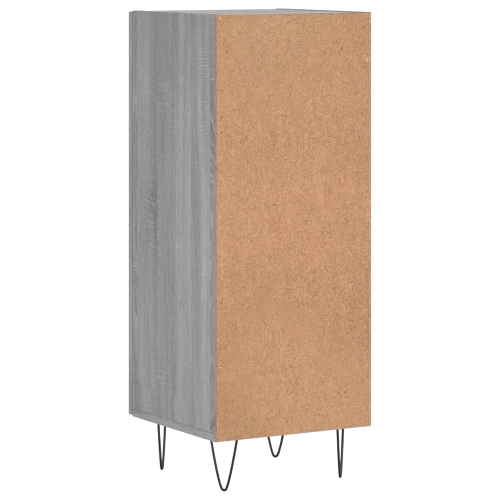 Sideboard Grey Sonoma 34.5x34x90 cm Engineered Wood