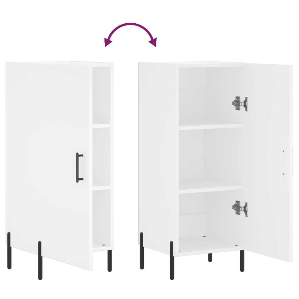 Sideboard White 34.5x34x90 cm Engineered Wood