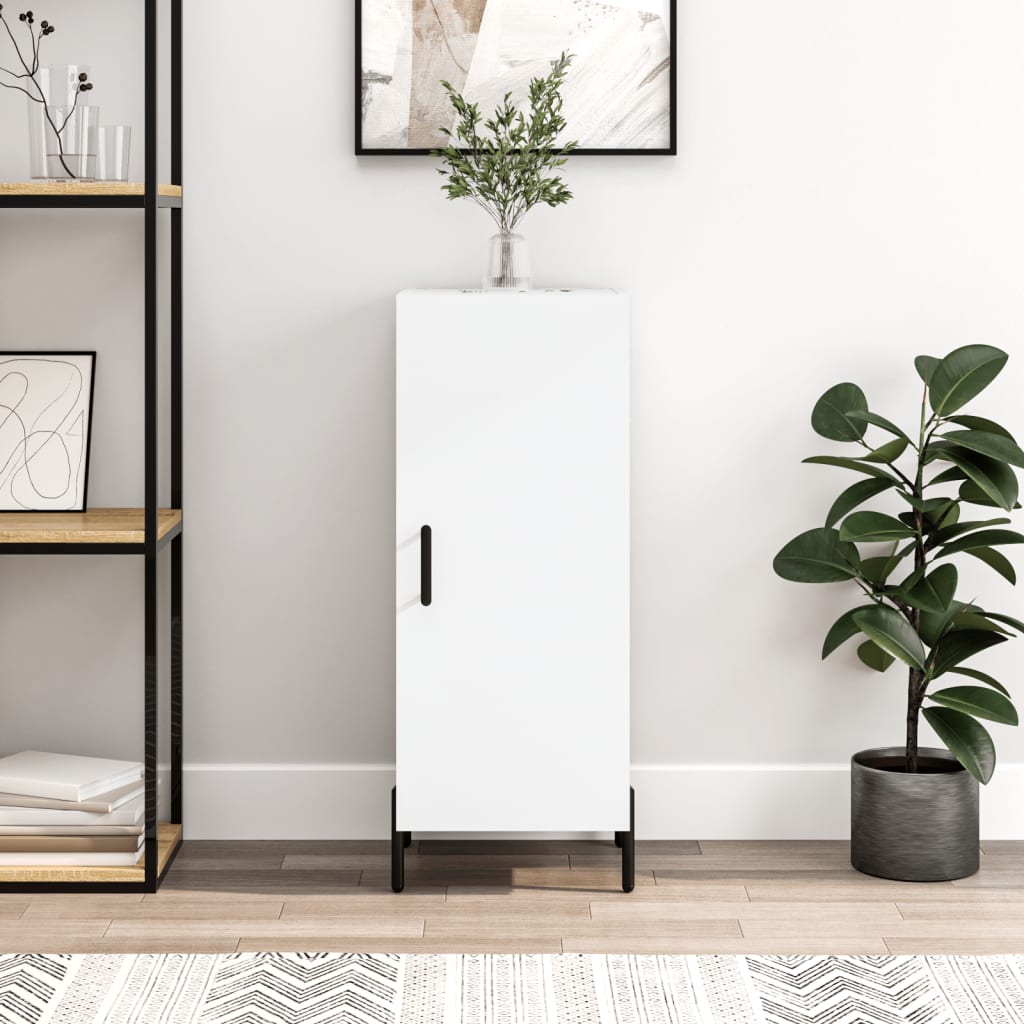 Sideboard White 34.5x34x90 cm Engineered Wood