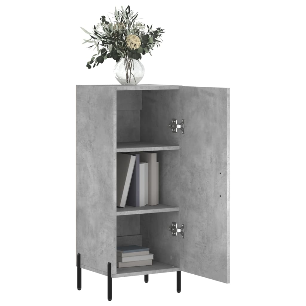 Sideboard Concrete Grey 34.5x34x90 cm Engineered Wood
