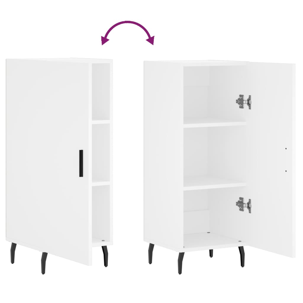 Sideboard White 34.5x34x90 cm Engineered Wood