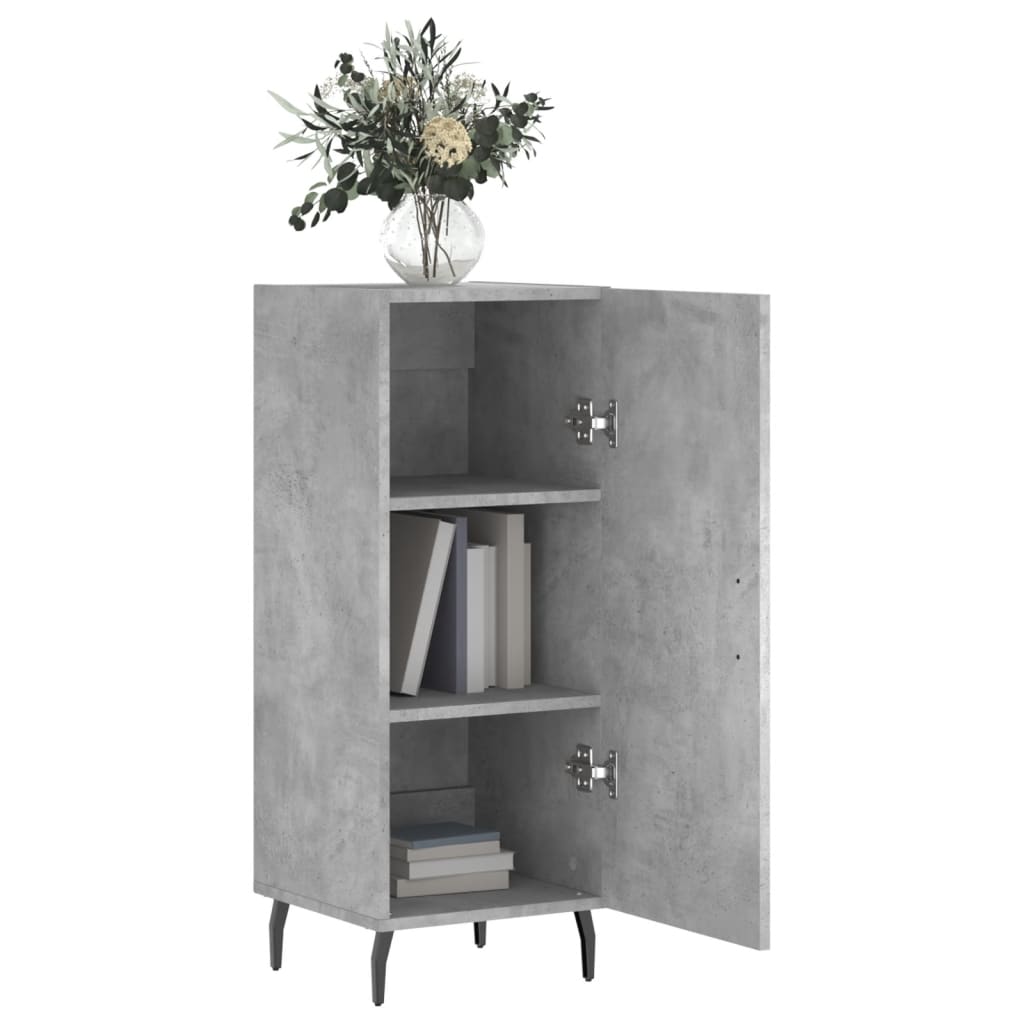 Sideboard Concrete Grey 34.5x34x90 cm Engineered Wood