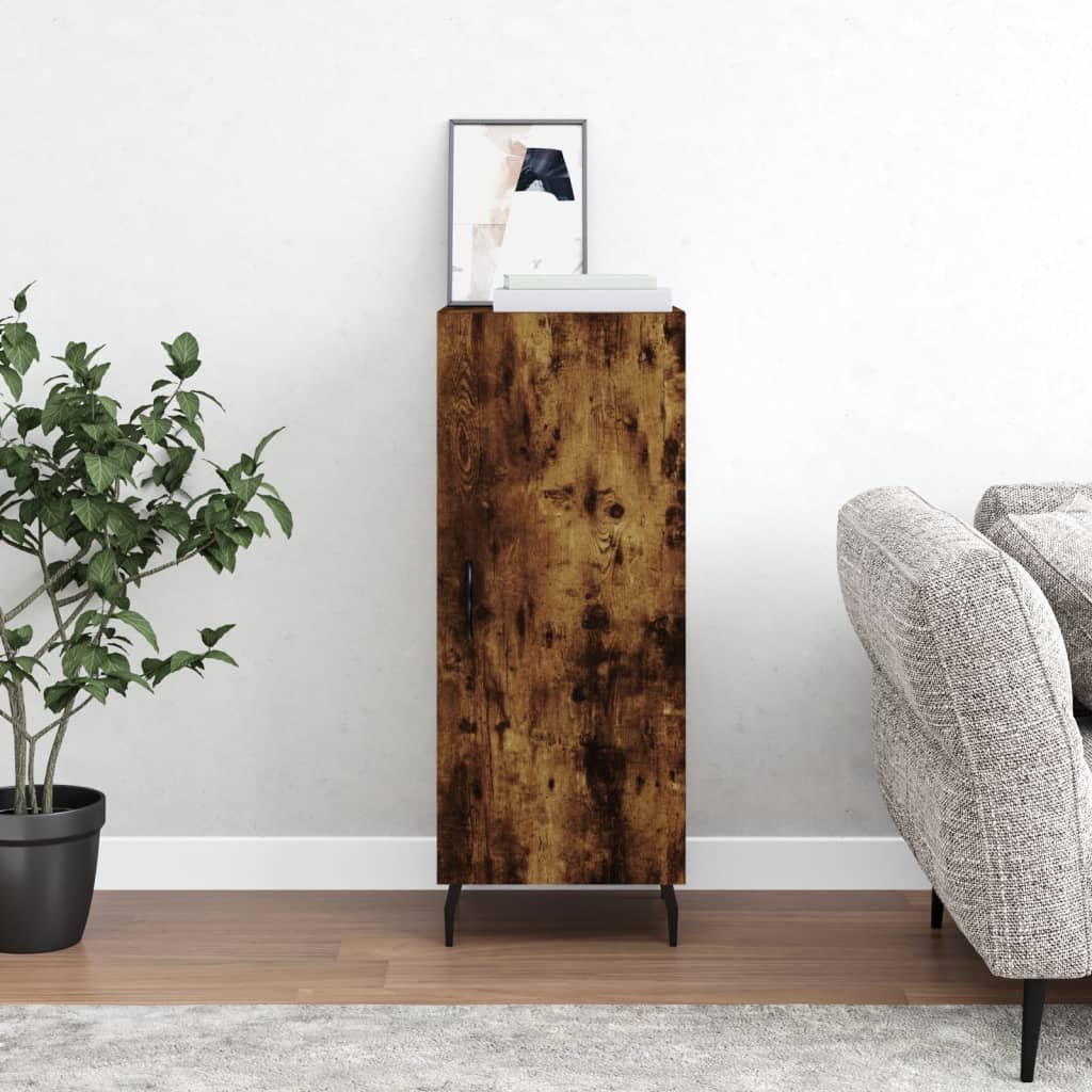 Sideboard Smoked Oak 34.5x34x90 cm Engineered Wood