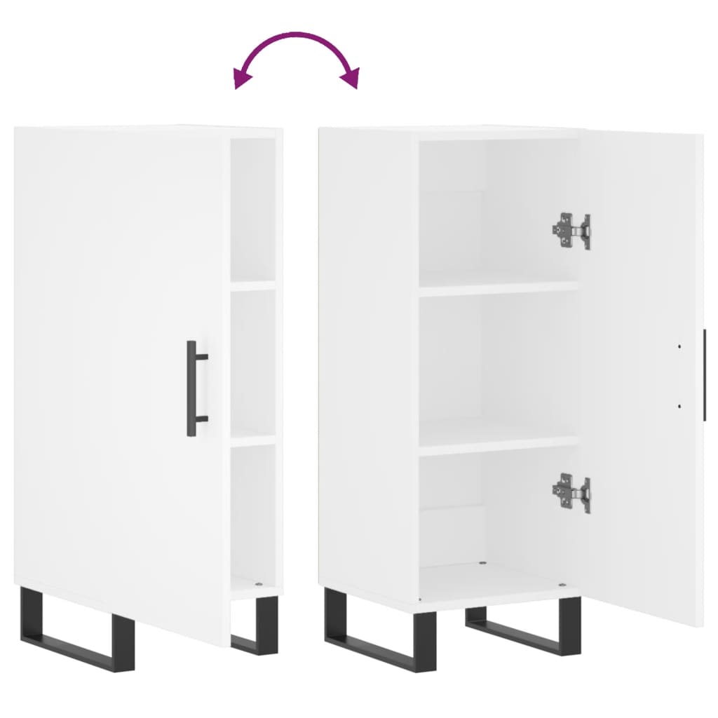 Sideboard White 34.5x34x90 cm Engineered Wood