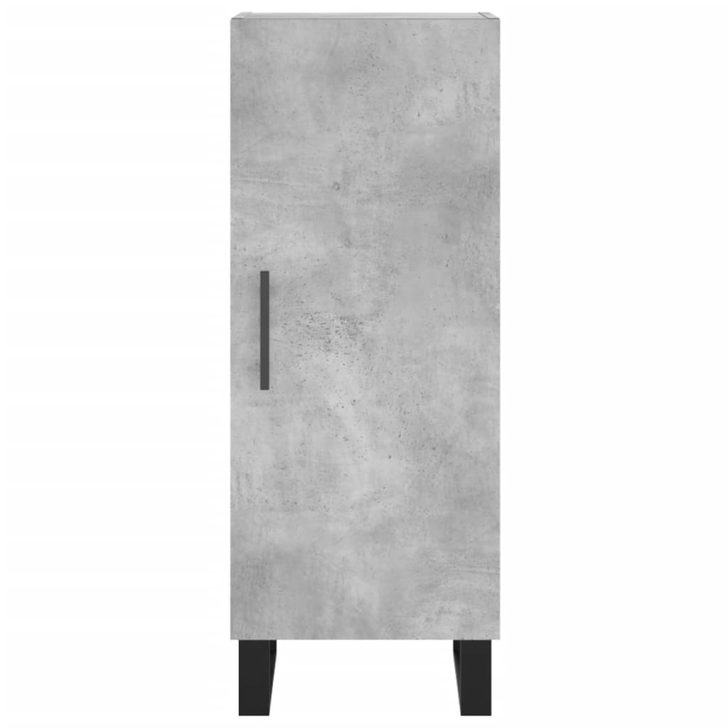 Sideboard Concrete Grey 34.5x34x90 cm Engineered Wood