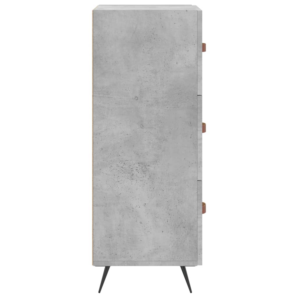 Sideboard Concrete Grey 34.5x34x90 cm Engineered Wood
