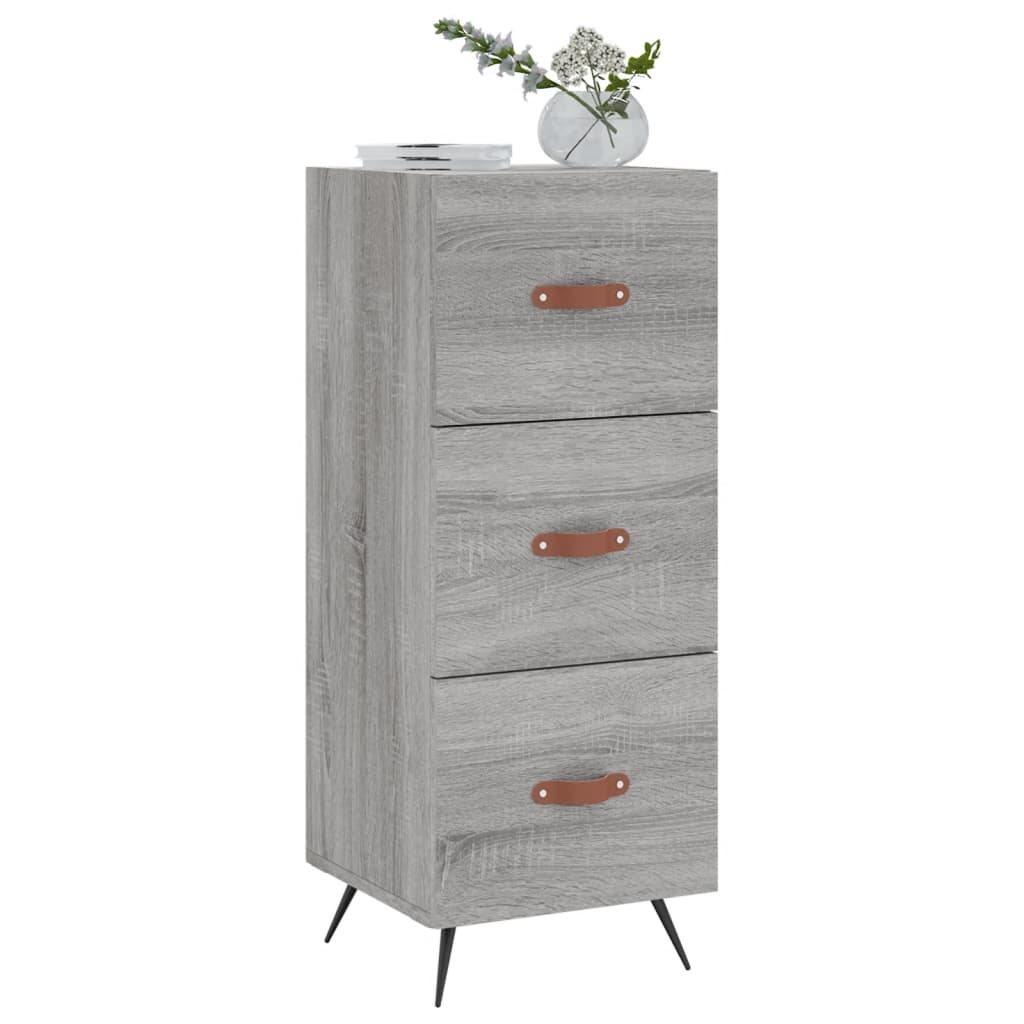 Sideboard Grey Sonoma 34.5x34x90 cm Engineered Wood