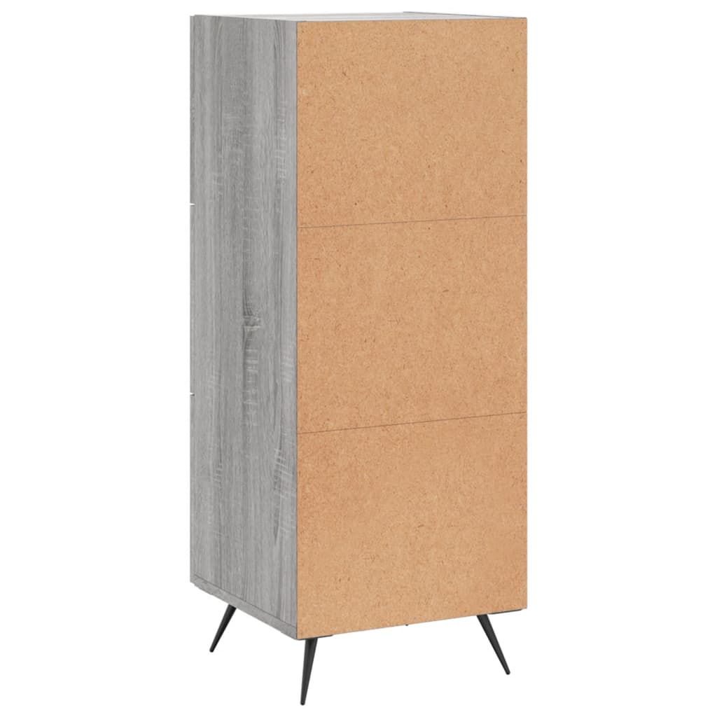Sideboard Grey Sonoma 34.5x34x90 cm Engineered Wood