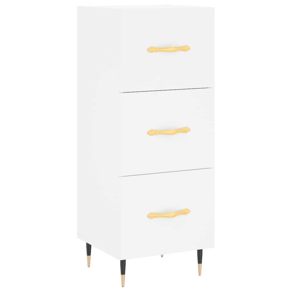 Sideboard White 34.5x34x90 cm Engineered Wood