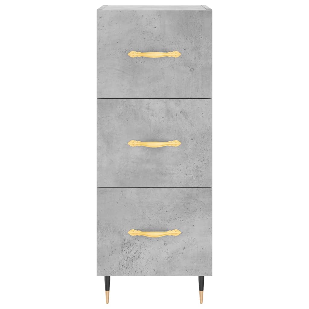 Sideboard Concrete Grey 34.5x34x90 cm Engineered Wood