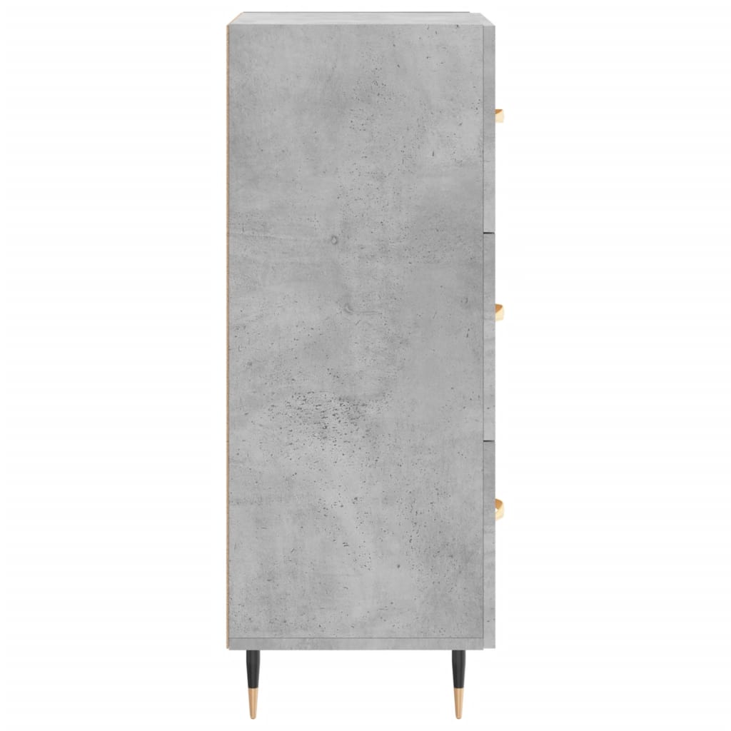 Sideboard Concrete Grey 34.5x34x90 cm Engineered Wood