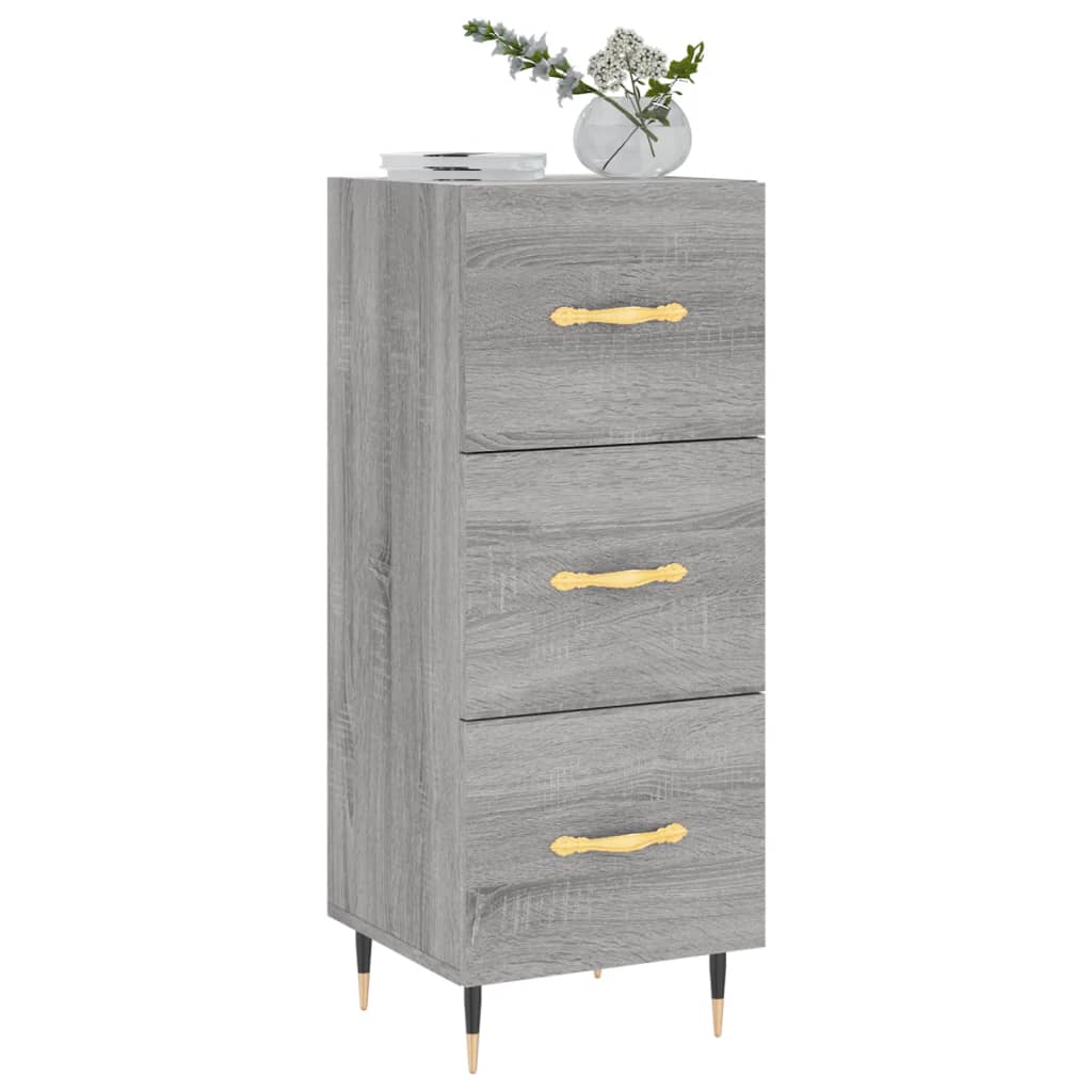 Sideboard Grey Sonoma 34.5x34x90 cm Engineered Wood
